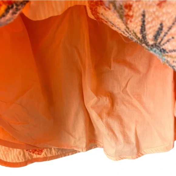 Maeve by Anthropologie Peach Floral Blouse - Picture 5 of 10